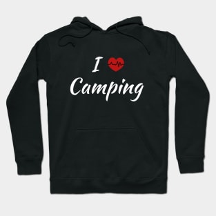 I Heart Camping Heartbeat Hoodie